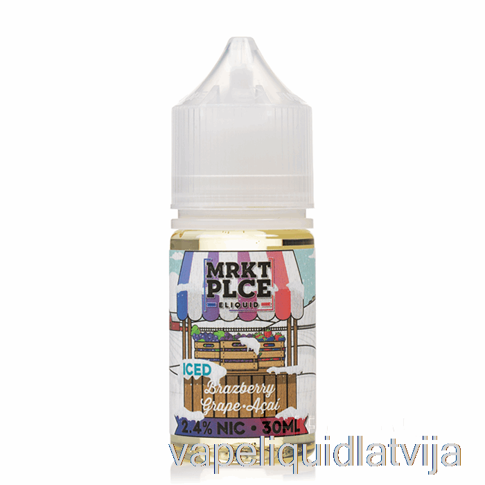 Ledus Brazberry Vīnogu Acai - Mrkt Sāļi - 30 Ml 48 Mg Vape šķidrums